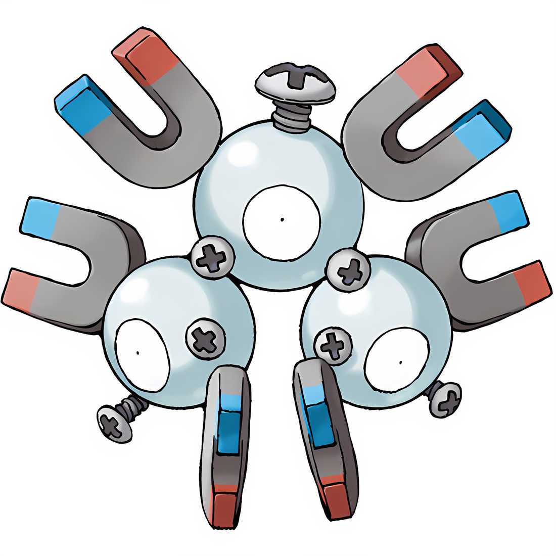 Magnéton, artwork officiel Pokémon
