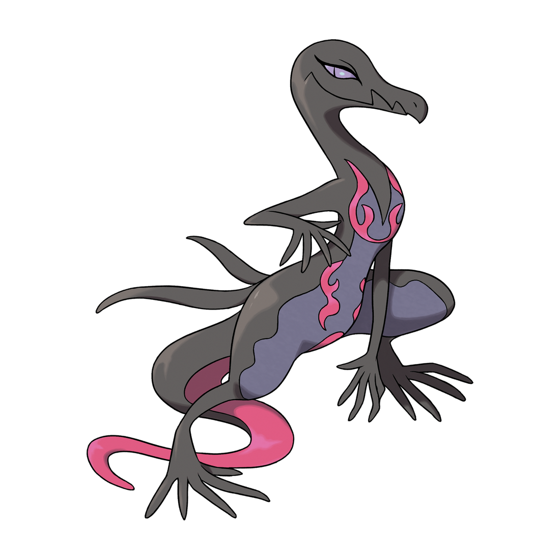 Malamandre, artwork officiel Pokémon