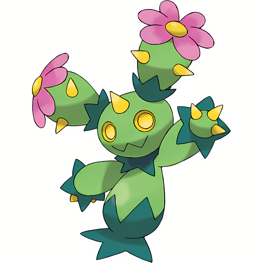 Maracachi, artwork officiel Pokémon