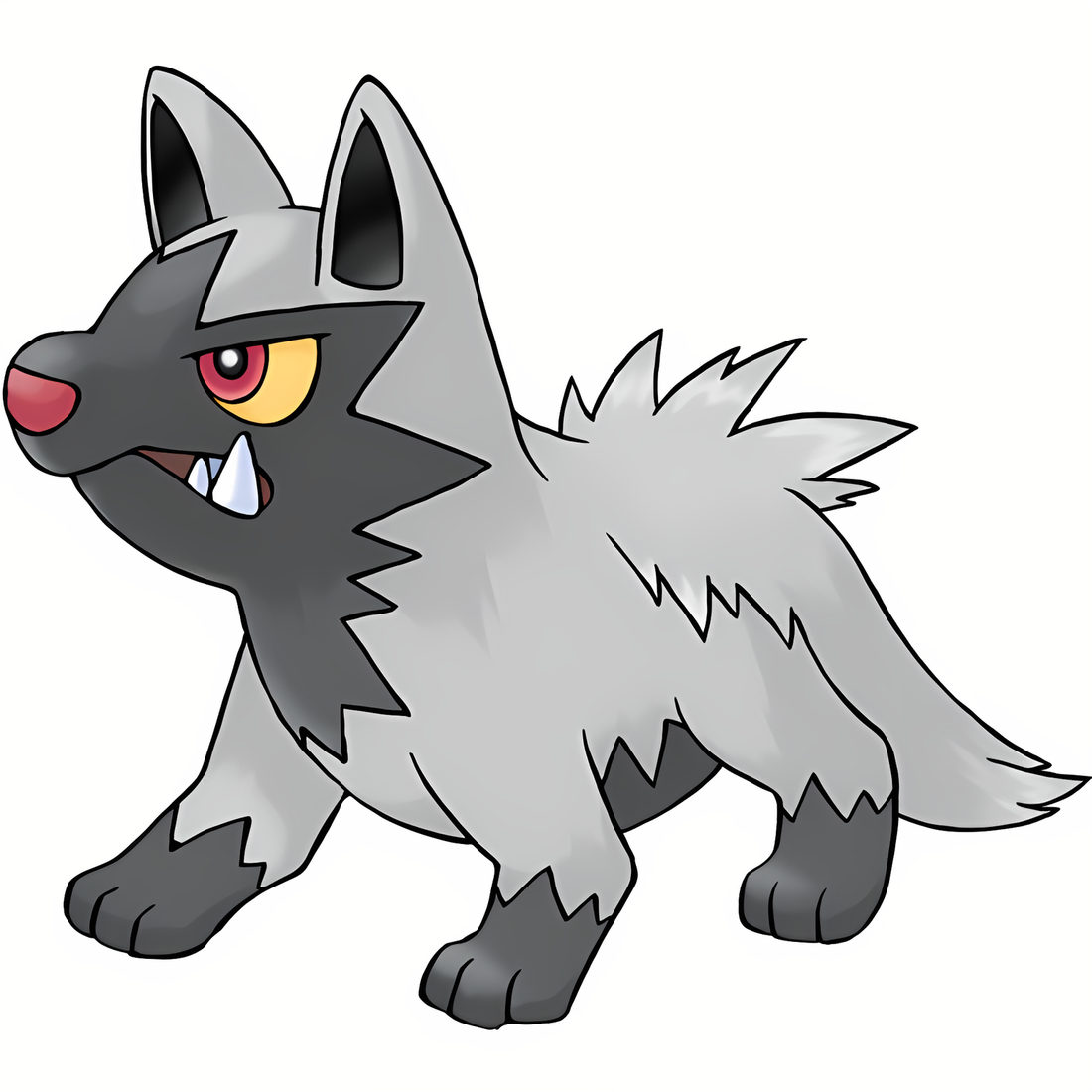 Medhyèna, artwork officiel Pokémon
