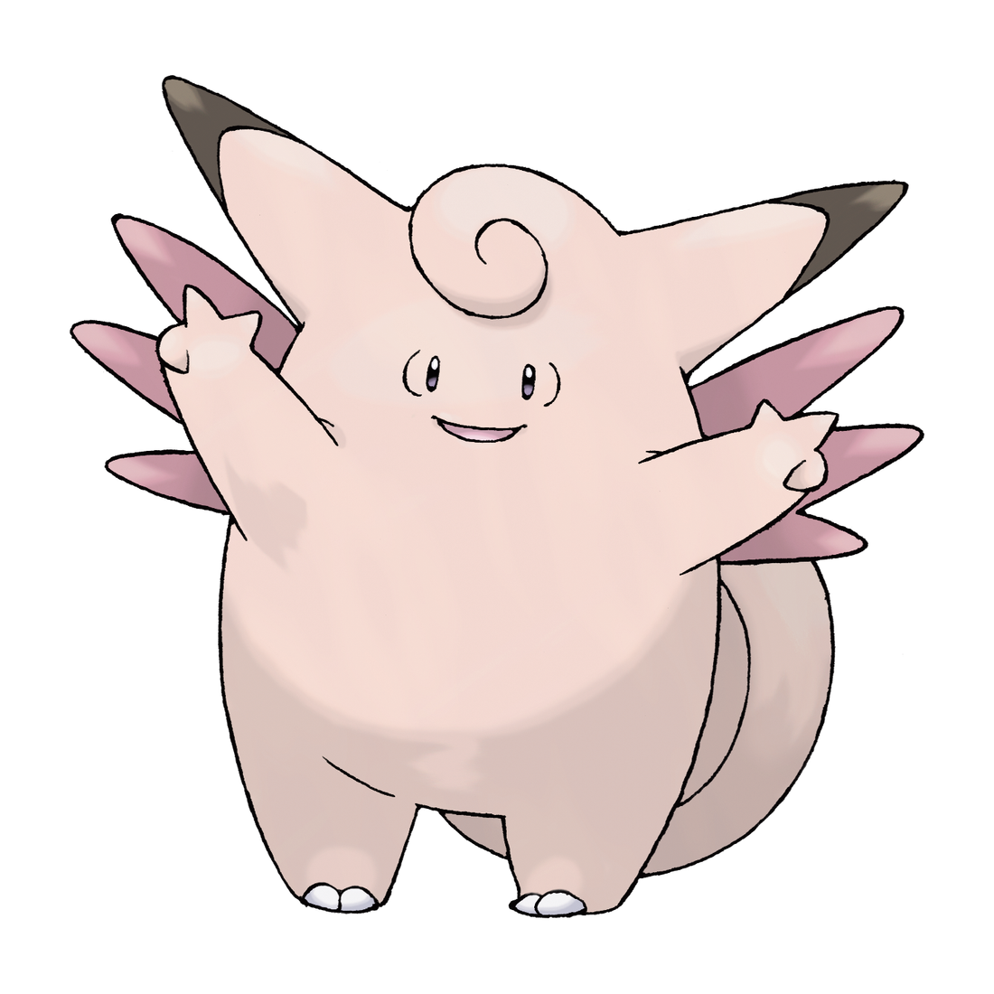 Mélodelfe, artwork officiel Pokémon