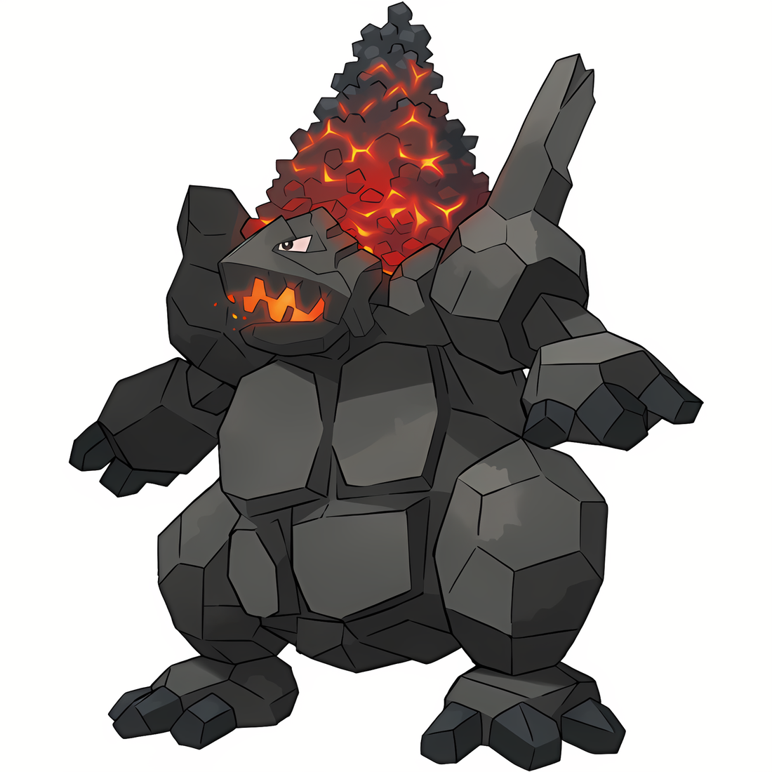 Monthracite, artwork officiel Pokémon