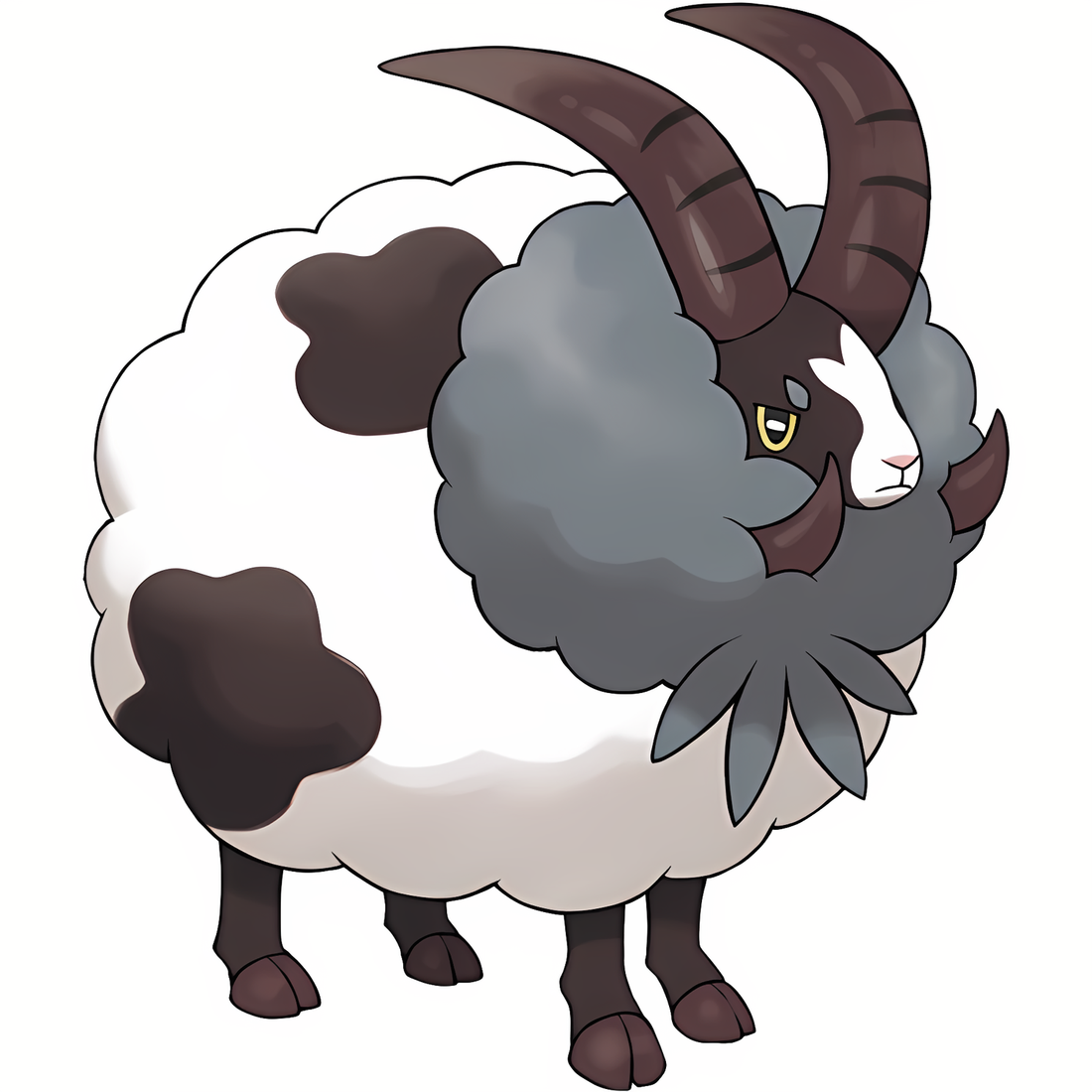 Moumouflon, artwork officiel Pokémon