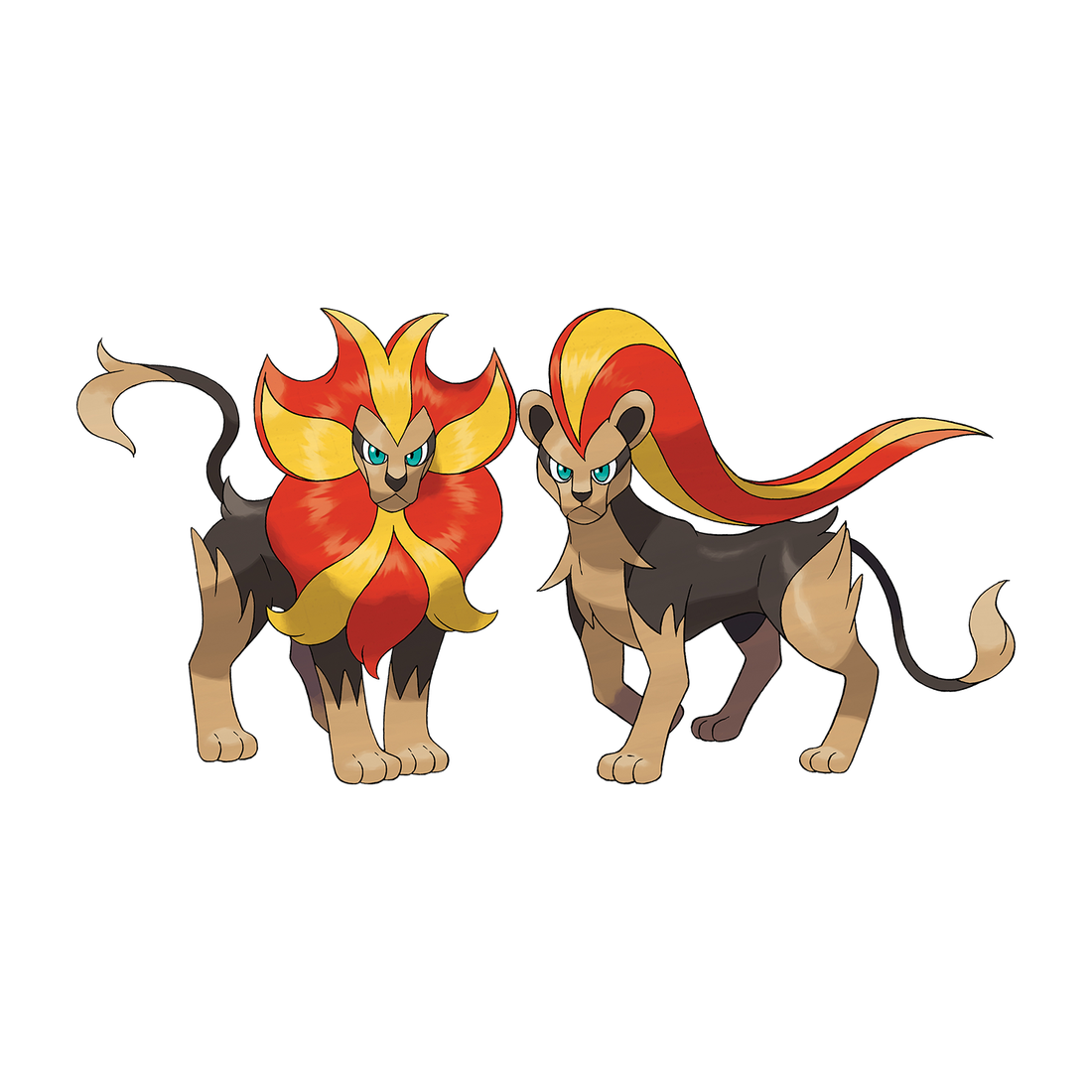 Némélios, artwork officiel Pokémon