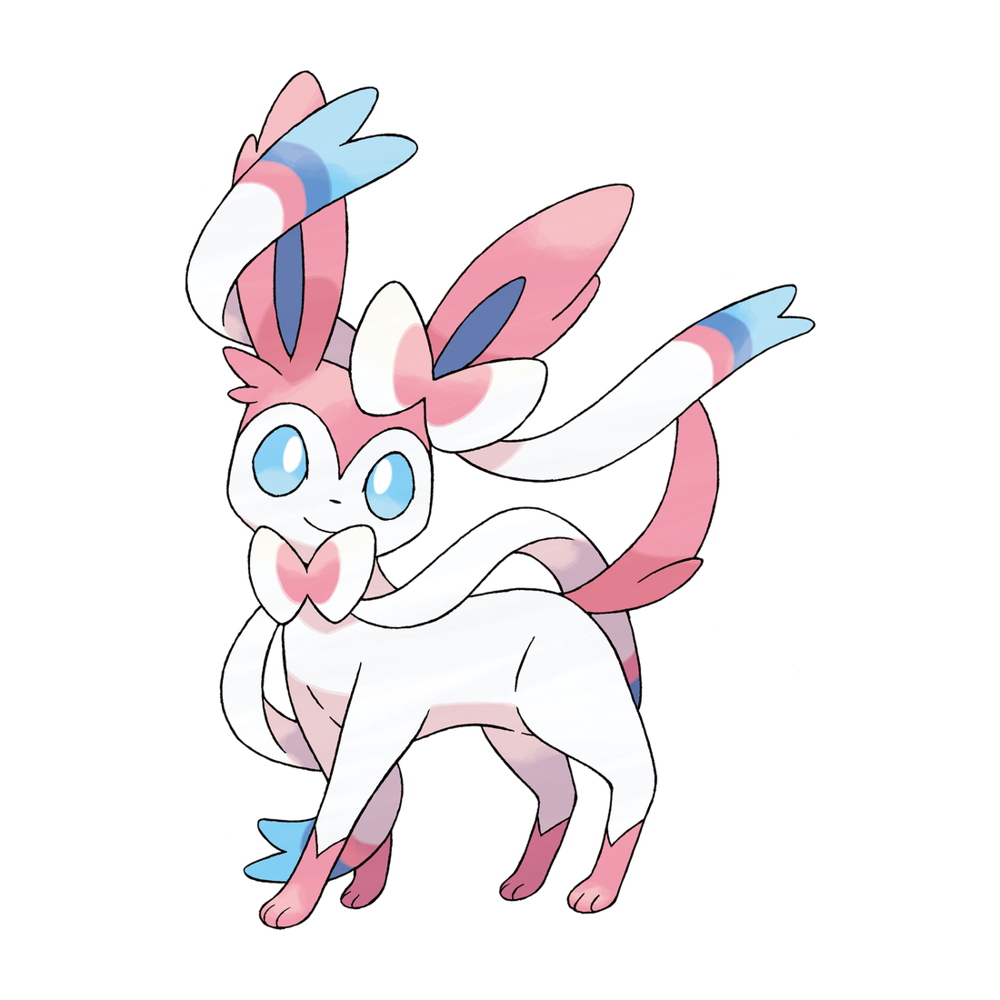 Nymphali, artwork officiel Pokémon