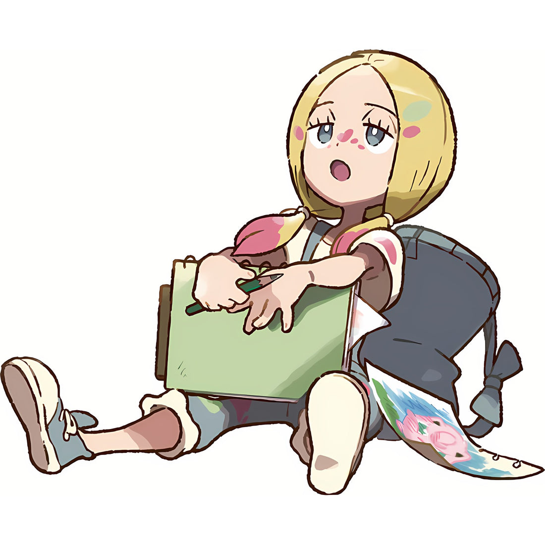 Artwork d'Oléa pour Pokémon Let's Go, Pikachu et Let's Go, Évoli