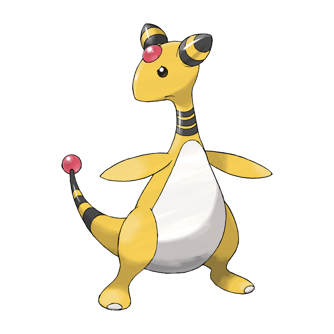Pharamp, artwork officiel Pokémon