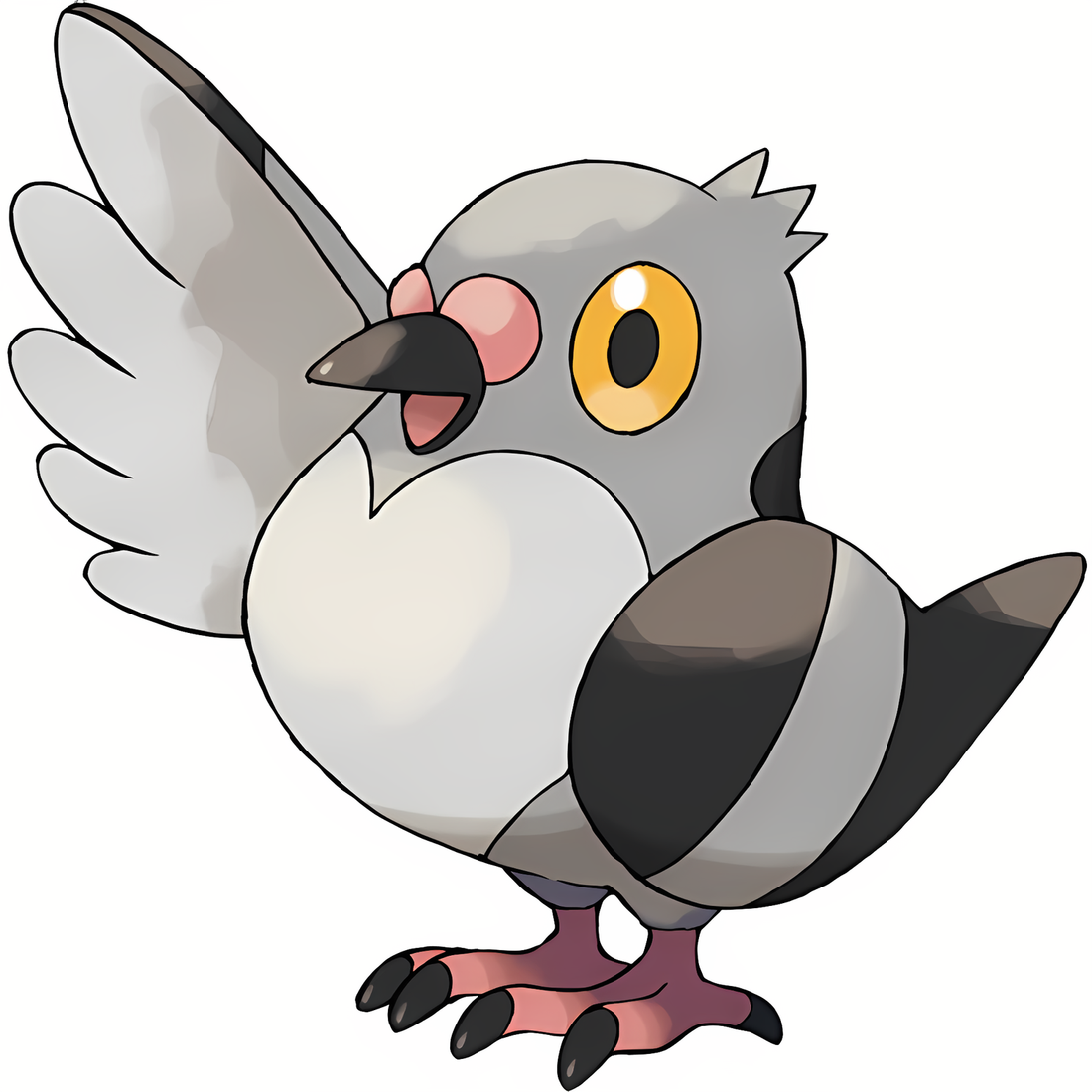 Poichigeon, artwork officiel Pokémon