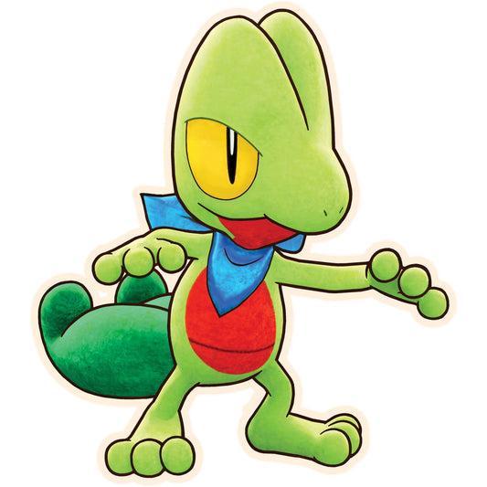 Arcko dans le style aquarelle de Pokémon Donjon Mystère