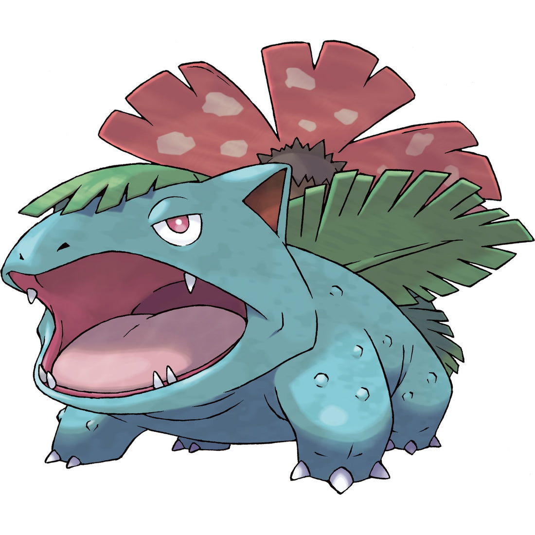 Florizarre, artwork de jaquette de Pokémon Vert Feuille