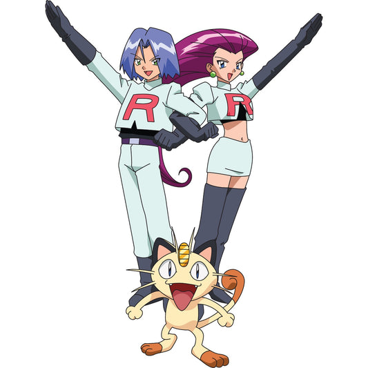 Le trio de la Team Rocket dans la série Diamant et Perle
