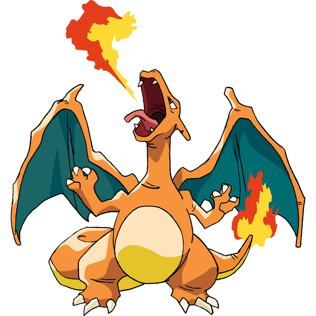 Le Dracaufeu de Sacha dans la série d'origine