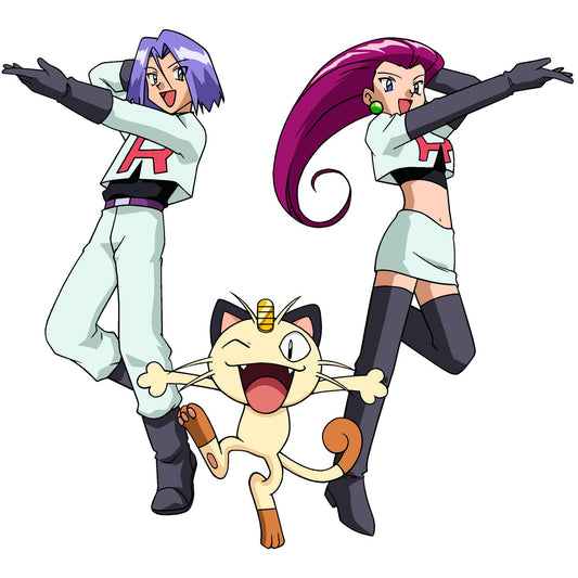 Le trio de la Team Rocket dans la série d'origine