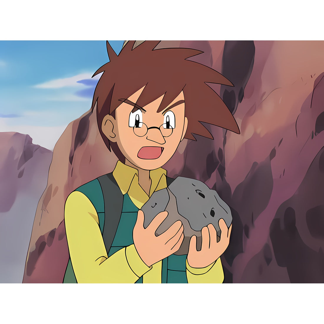 Professeur Kosmo, artwork officiel Pokémon