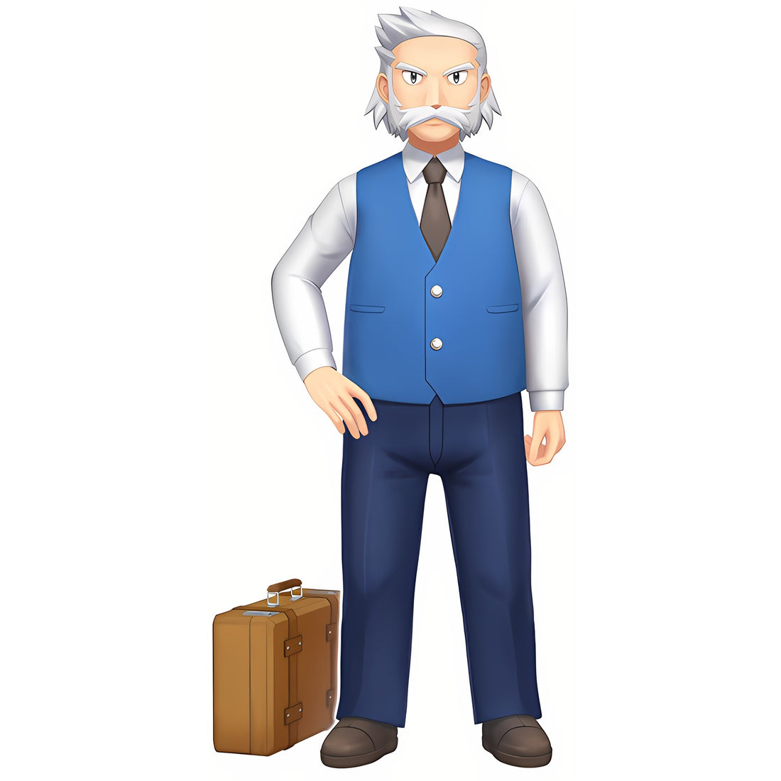 Artwork du Professeur Sorbier pour Pokémon Diamant Étincelant et Perle Scintillante