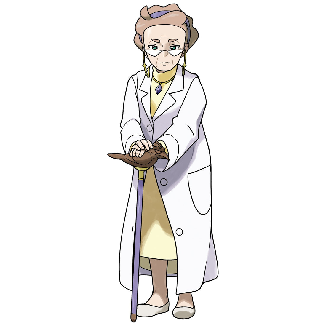 Artwork de la Professeure Magnolia pour Pokémon Épée et Bouclier
