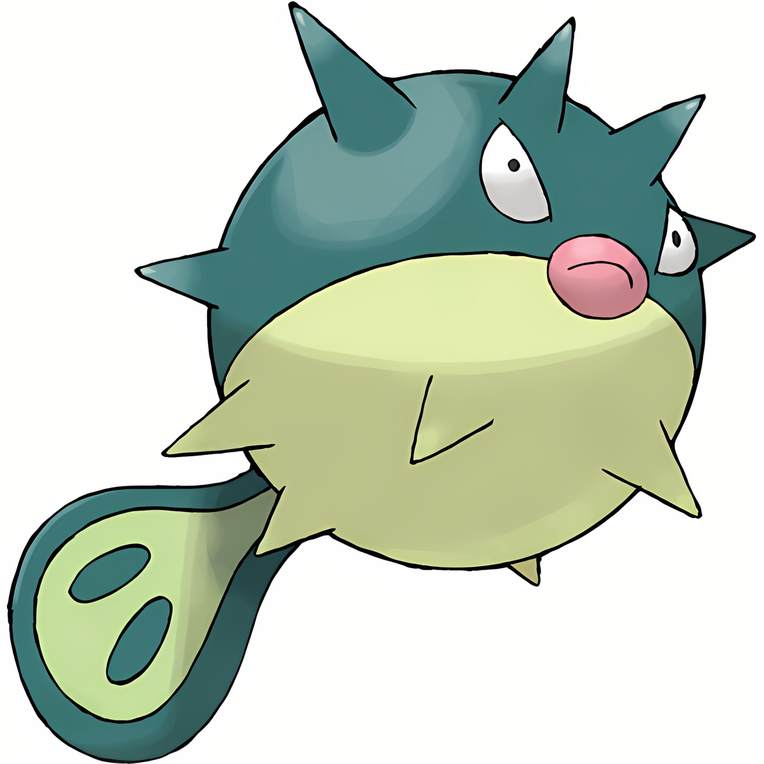 Qwilfish, artwork officiel Pokémon