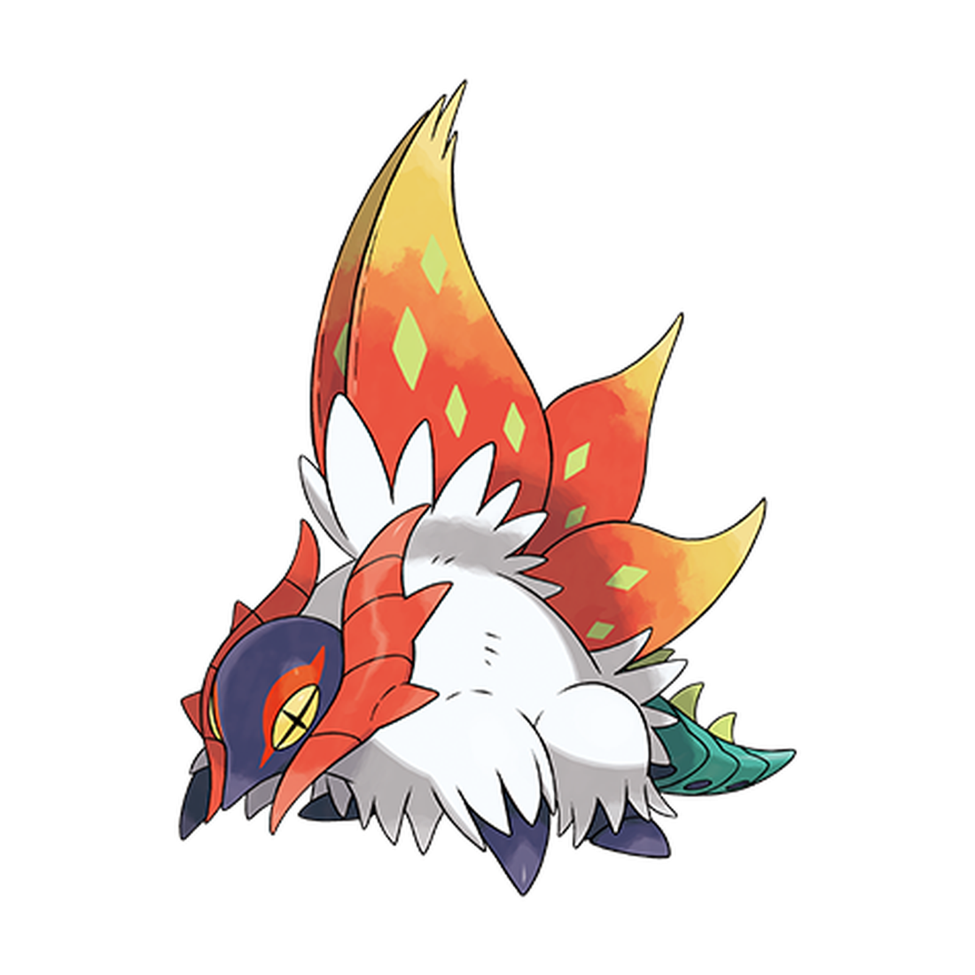 Rampe-Ailes, artwork officiel Pokémon