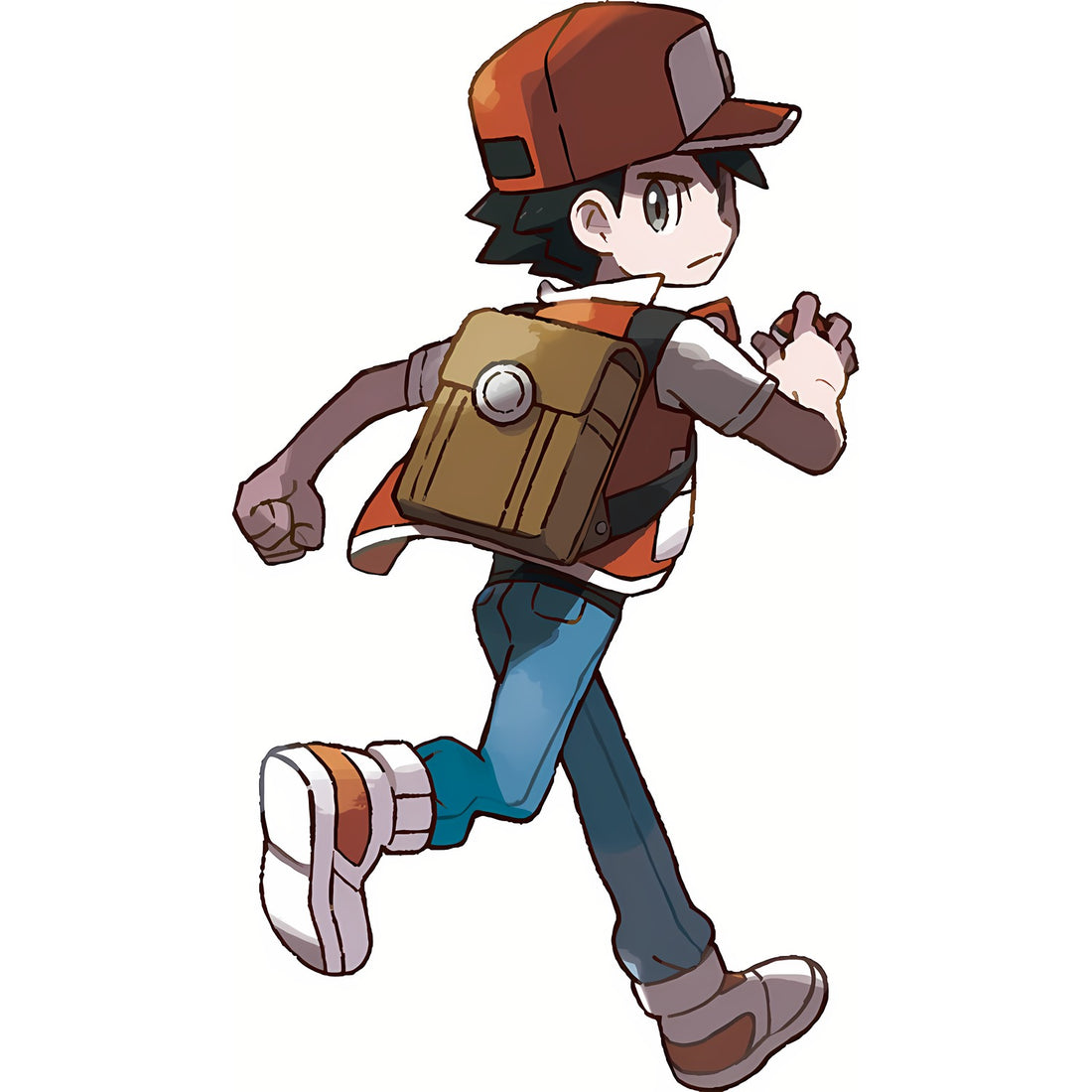 Artwork de Red pour Pokémon Let's Go, Pikachu et Let's Go, Évoli