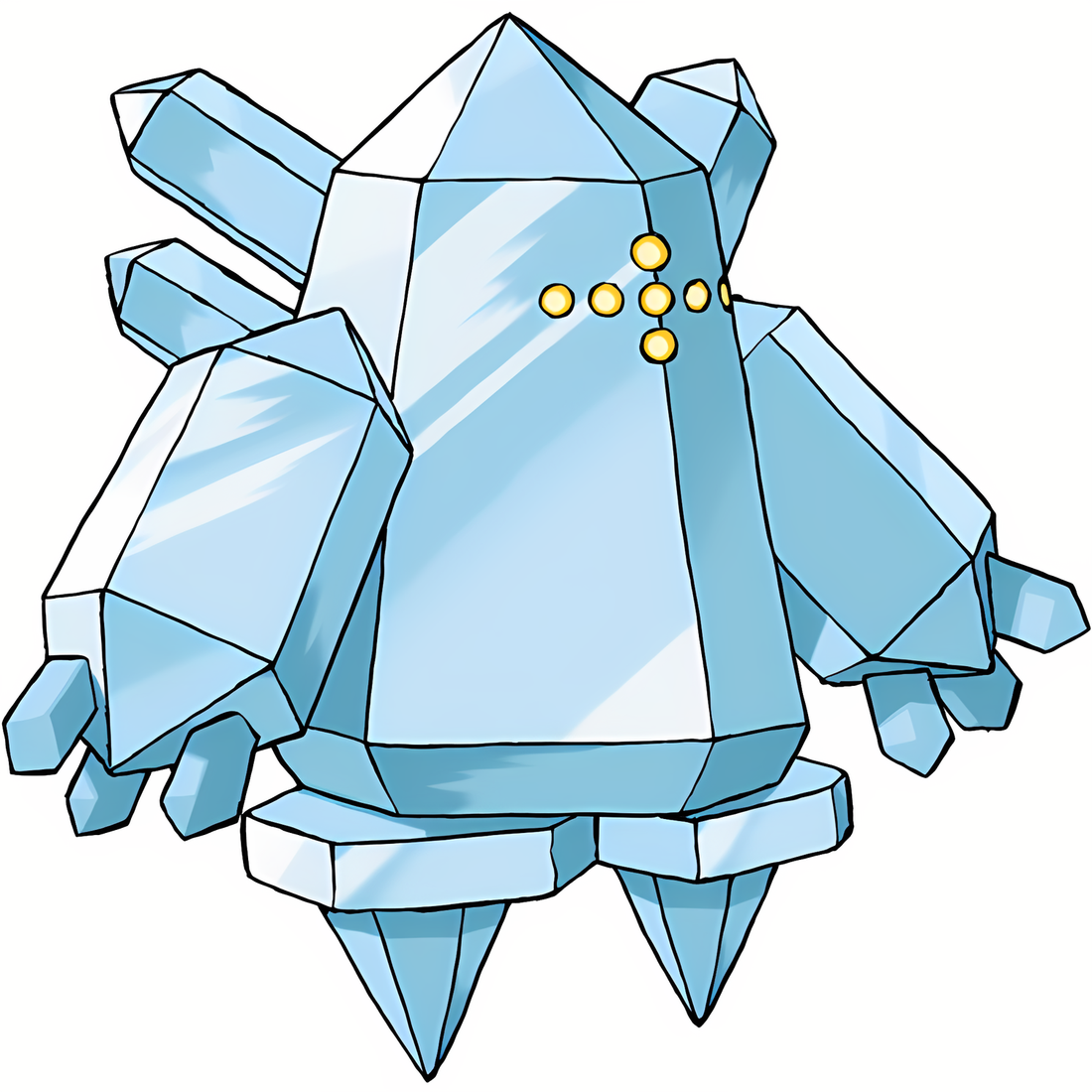 Regice, artwork officiel Pokémon