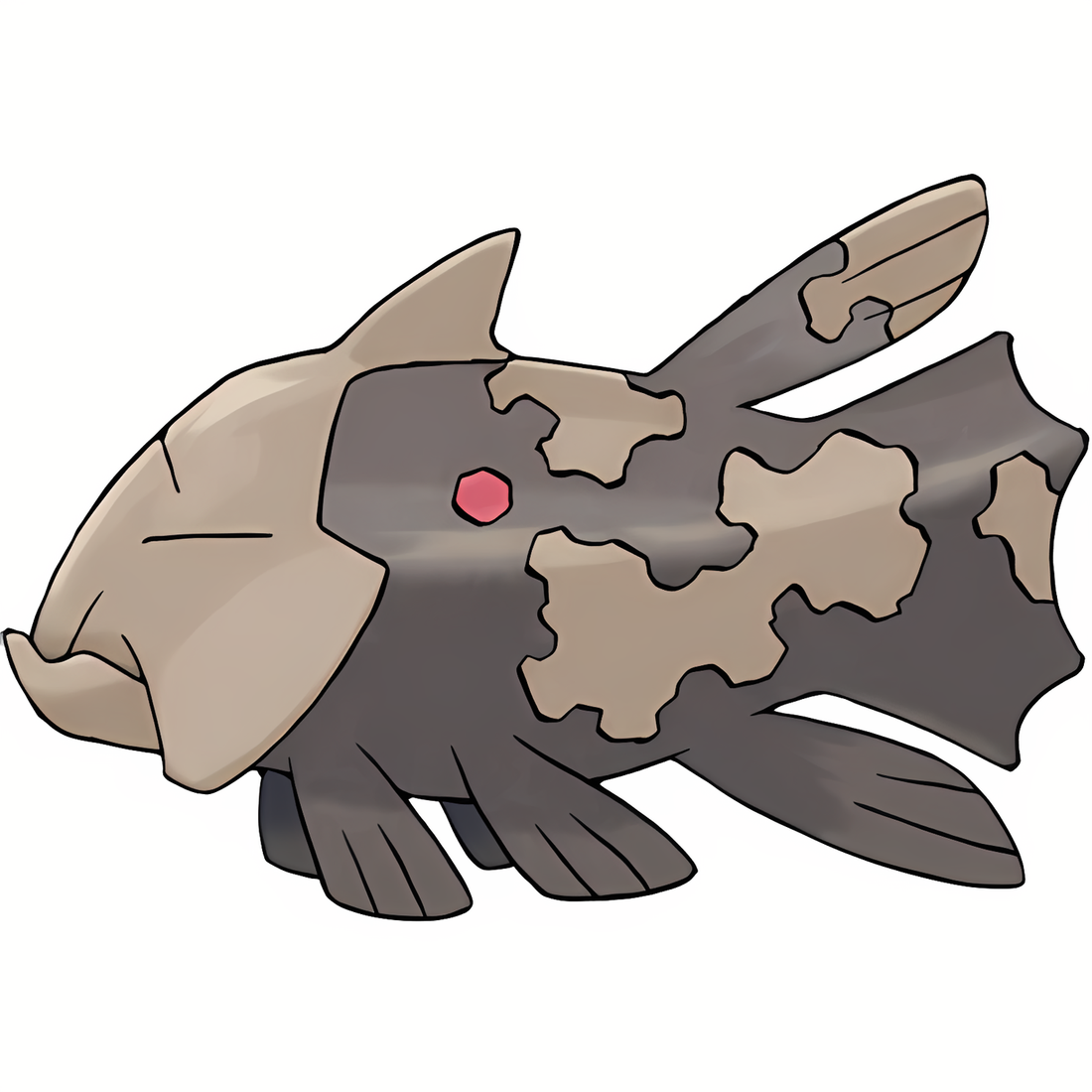 Relicanth, artwork officiel Pokémon