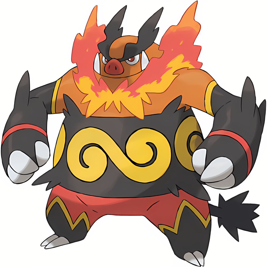 Roitiflam, artwork officiel Pokémon