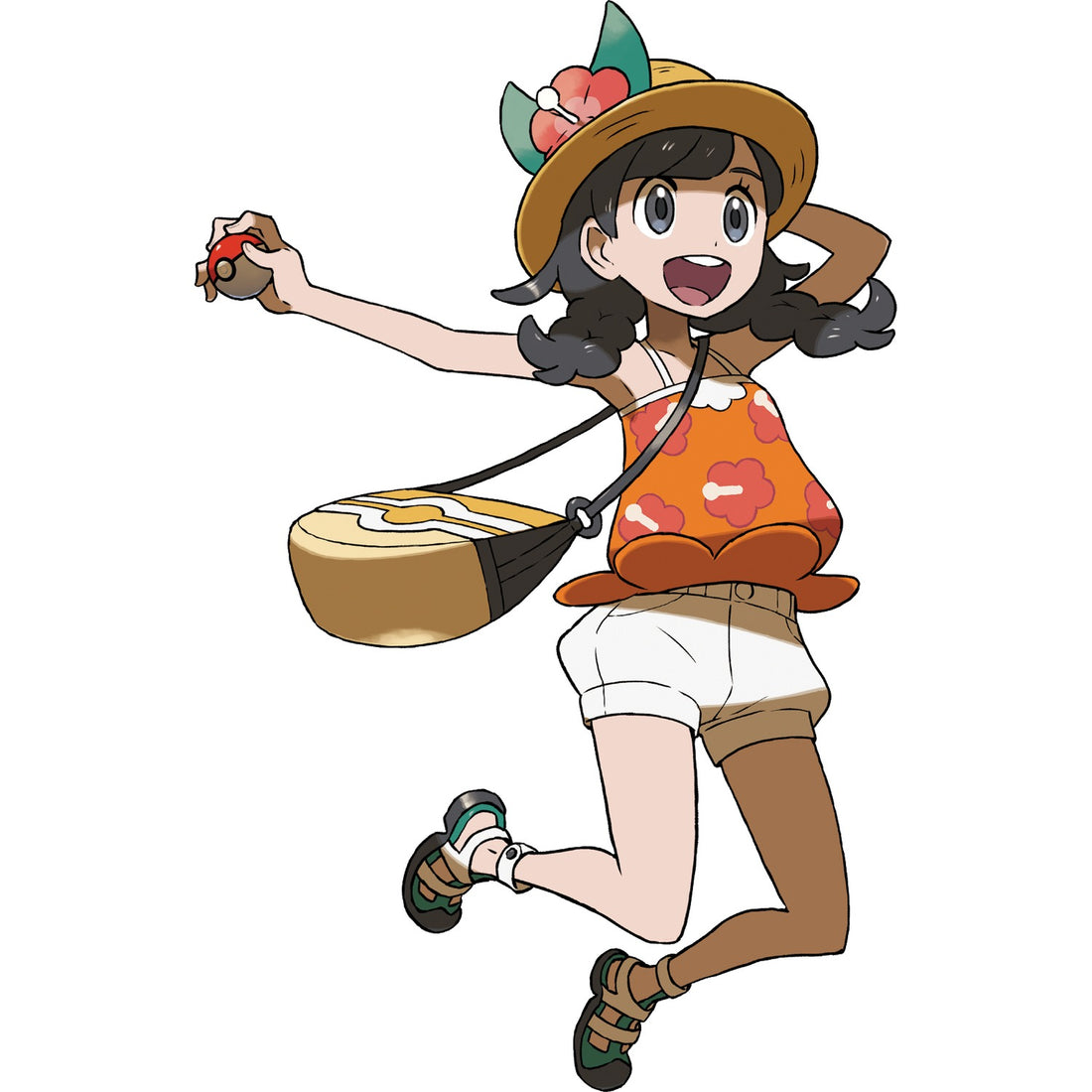 Artwork de Selene pour Pokémon Ultra-Soleil et Ultra-Lune