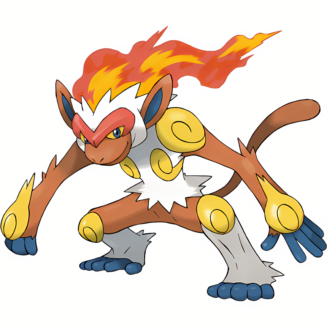 Simiabraz, artwork officiel Pokémon