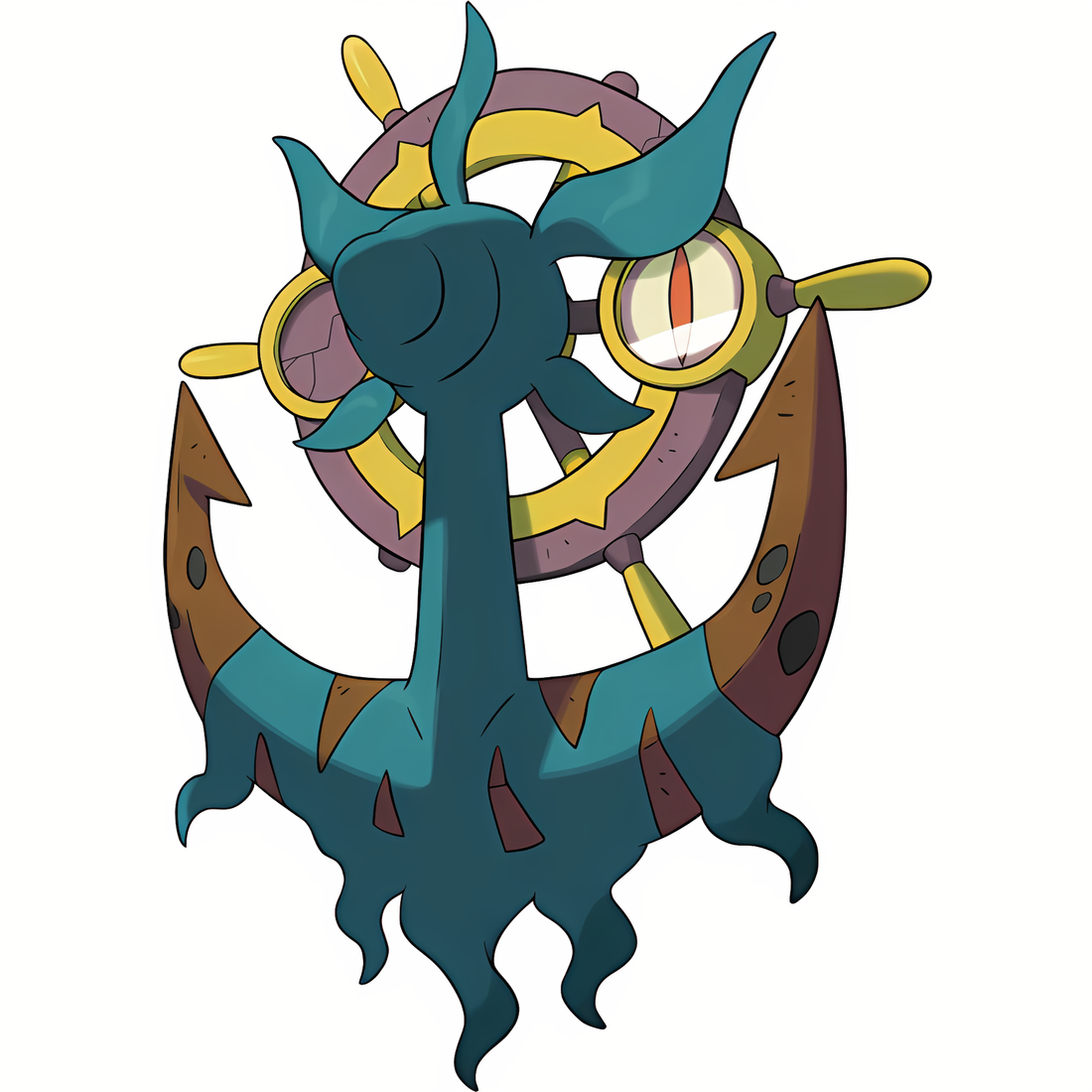 Sinistrail, artwork officiel Pokémon