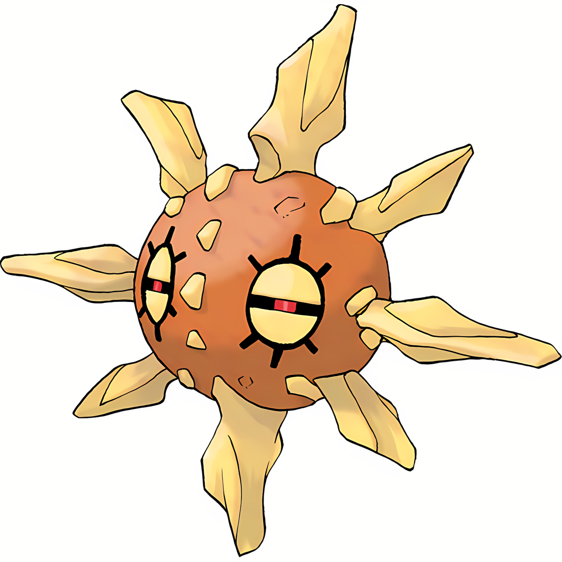 Solaroc, artwork officiel Pokémon