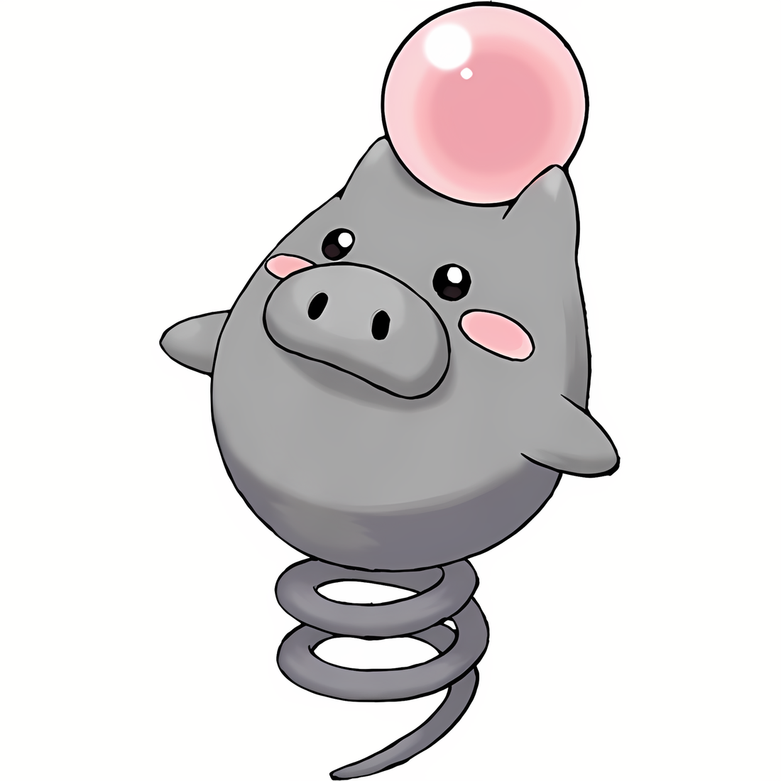 Spoink, artwork officiel Pokémon