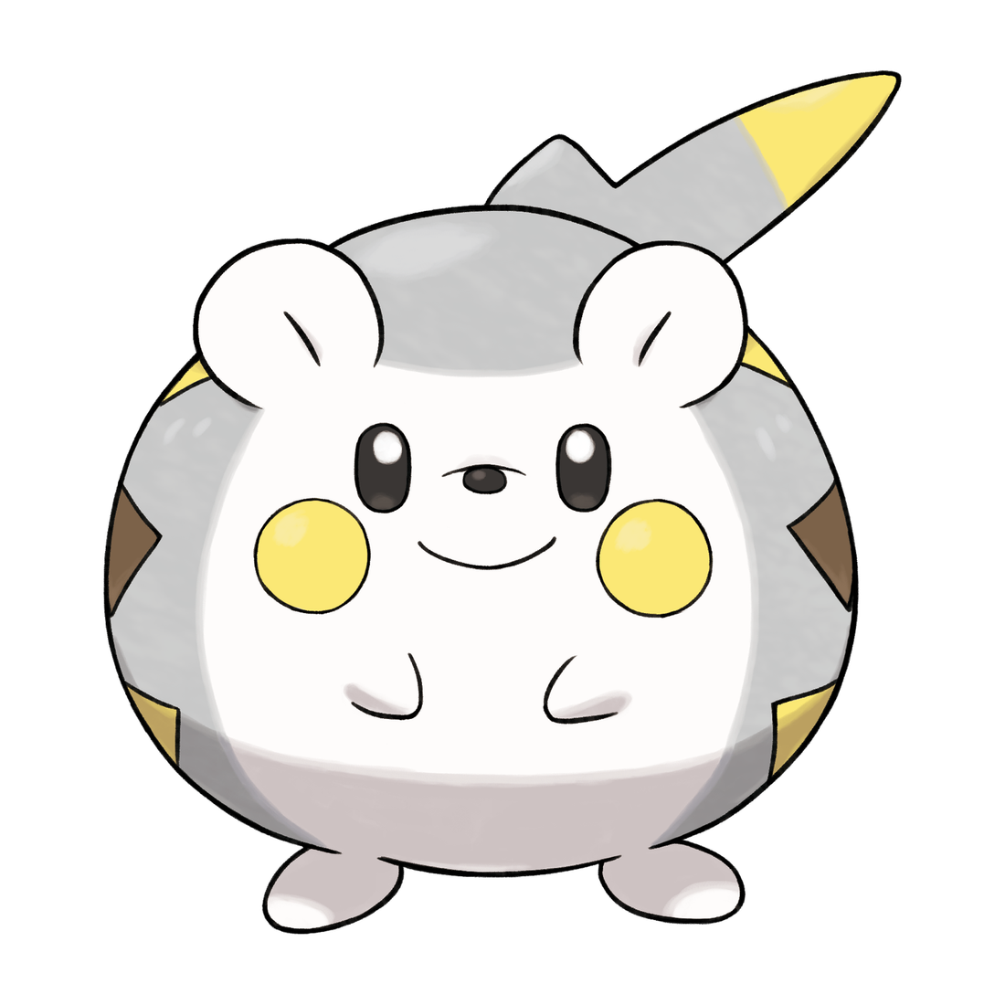 Togedemaru, artwork officiel Pokémon