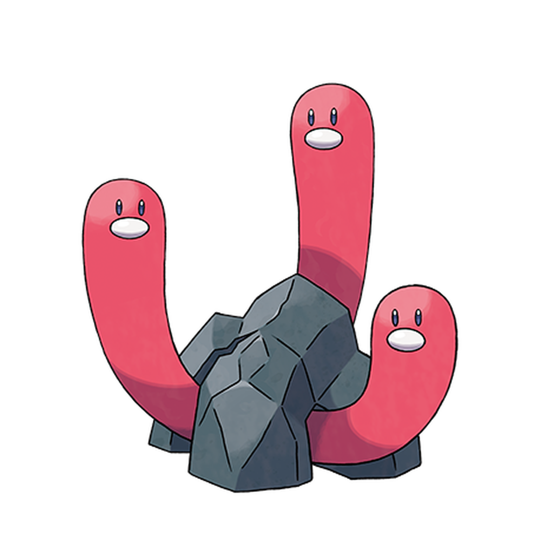 Triopikeau, artwork officiel Pokémon