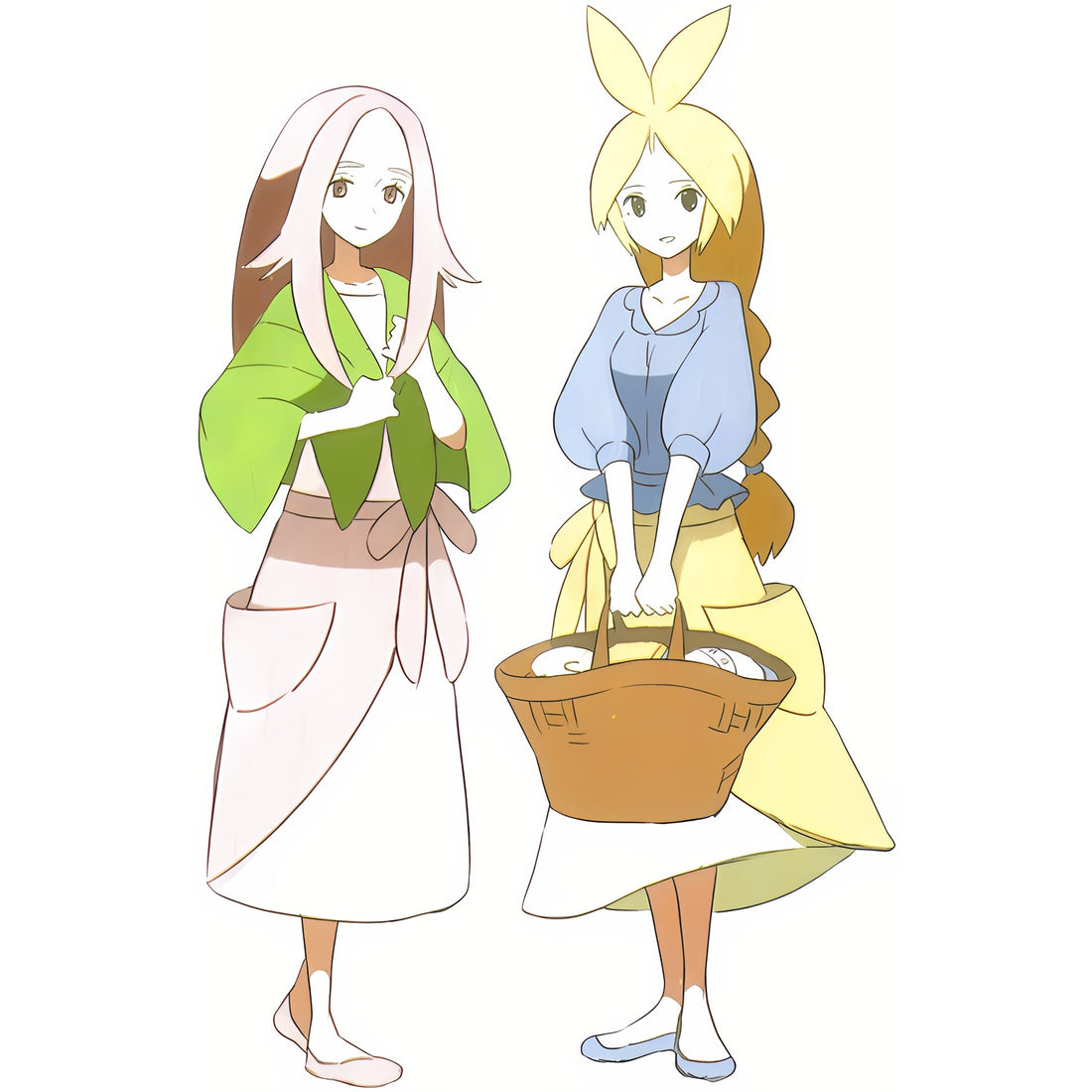 Artwork de Vénus et Colombe pour Pokémon Noir 2 et Blanc 2