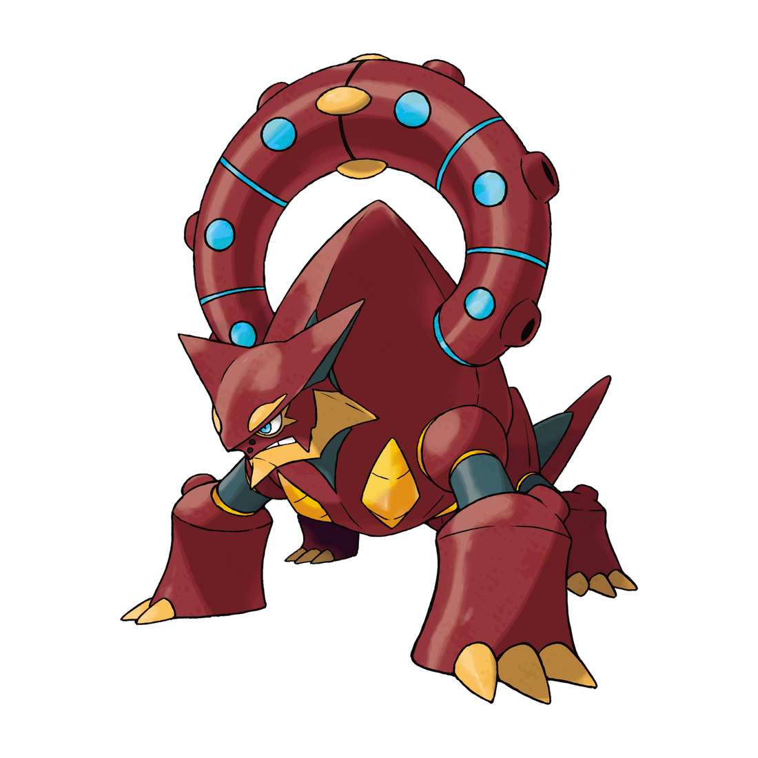 Volcanion, artwork officiel Pokémon