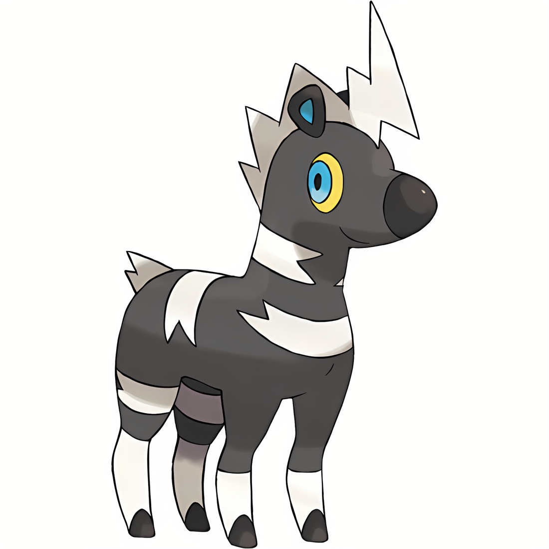 Zébibron, artwork officiel Pokémon