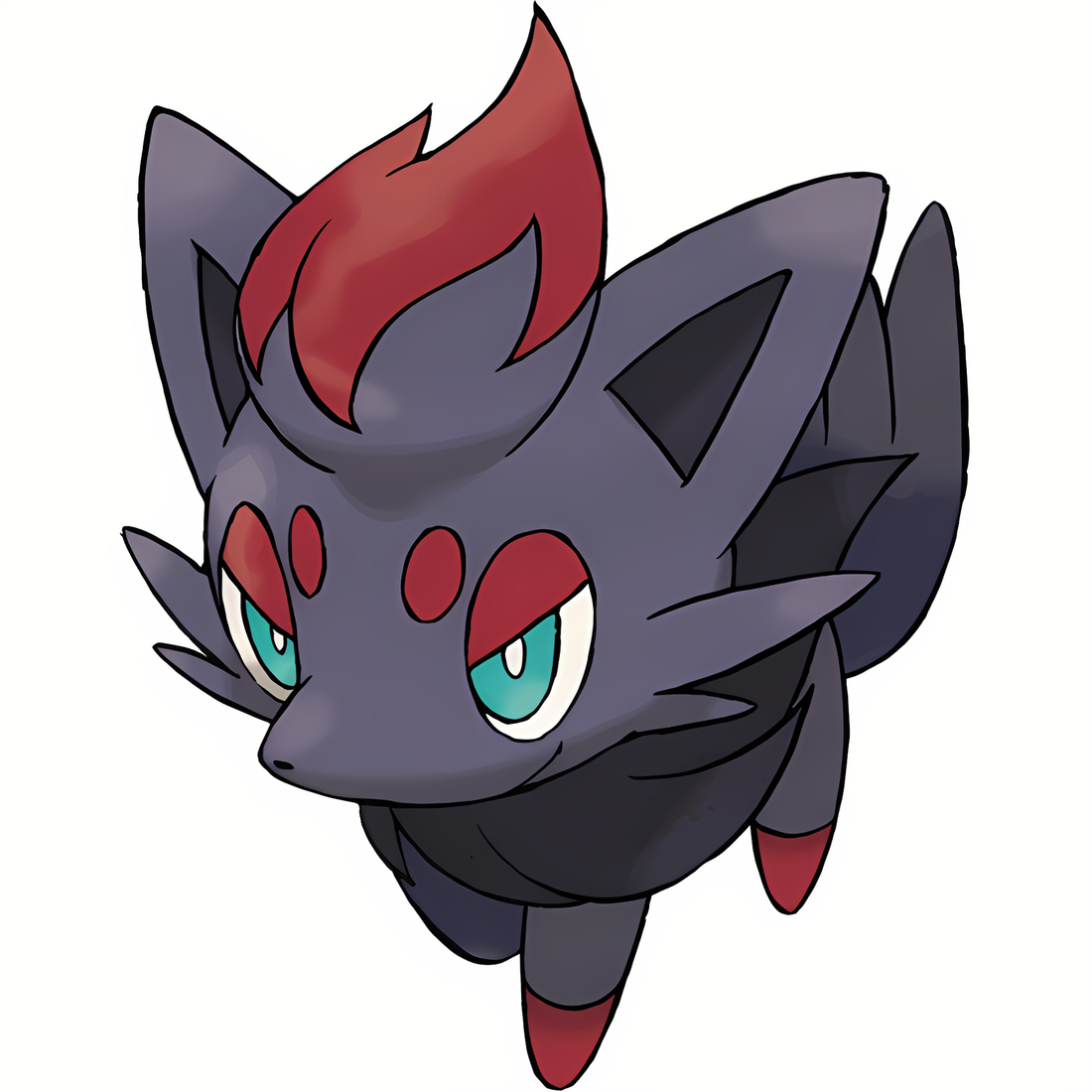 Zorua, artwork officiel Pokémon