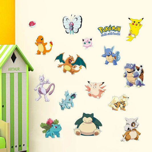 Sticker mural Pokémon Planche d'Autocollants