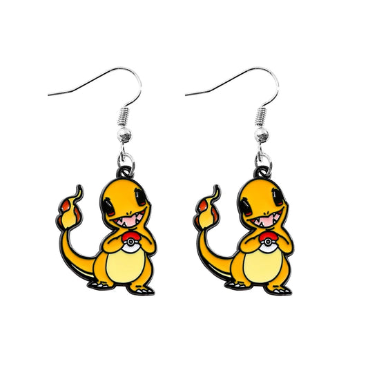 Boucles d'oreilles Pokémon Salamèche