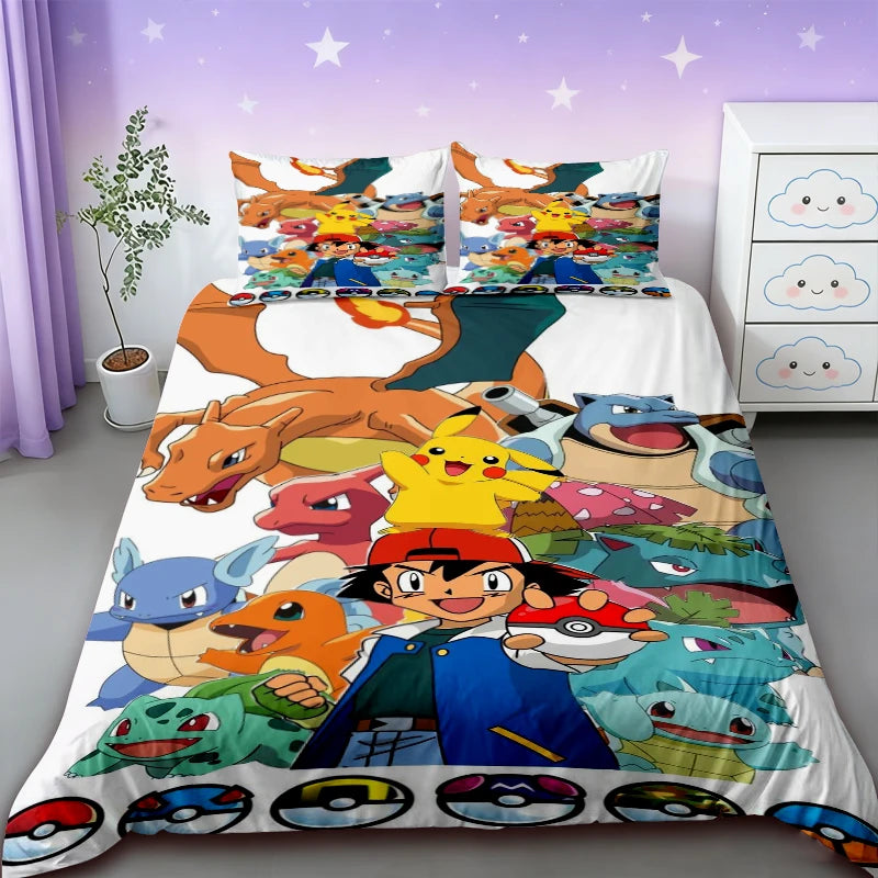 Housse de couette Pokémon Sacha Dresseur
