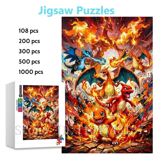 Puzzle Pokémon - Évolutions de Dracaufeu
