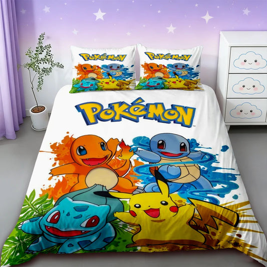 Housse de couette Pokémon Starters de Kanto
