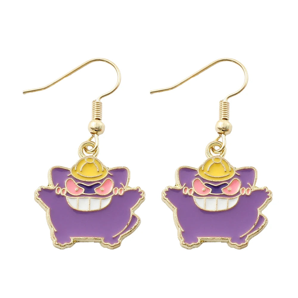 Boucles d'oreilles Pokémon Ectoplasma