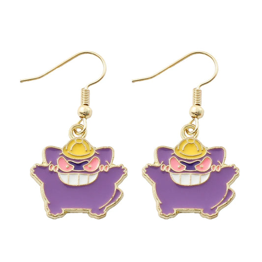 Boucles d'oreilles Pokémon Ectoplasma