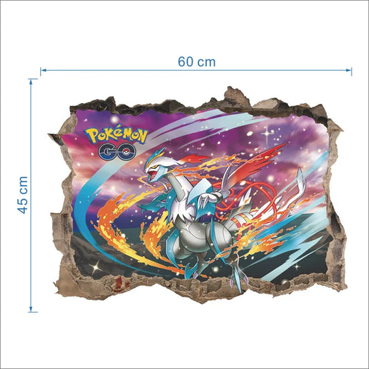 Sticker mural Pokémon Reshiram et Zekrom