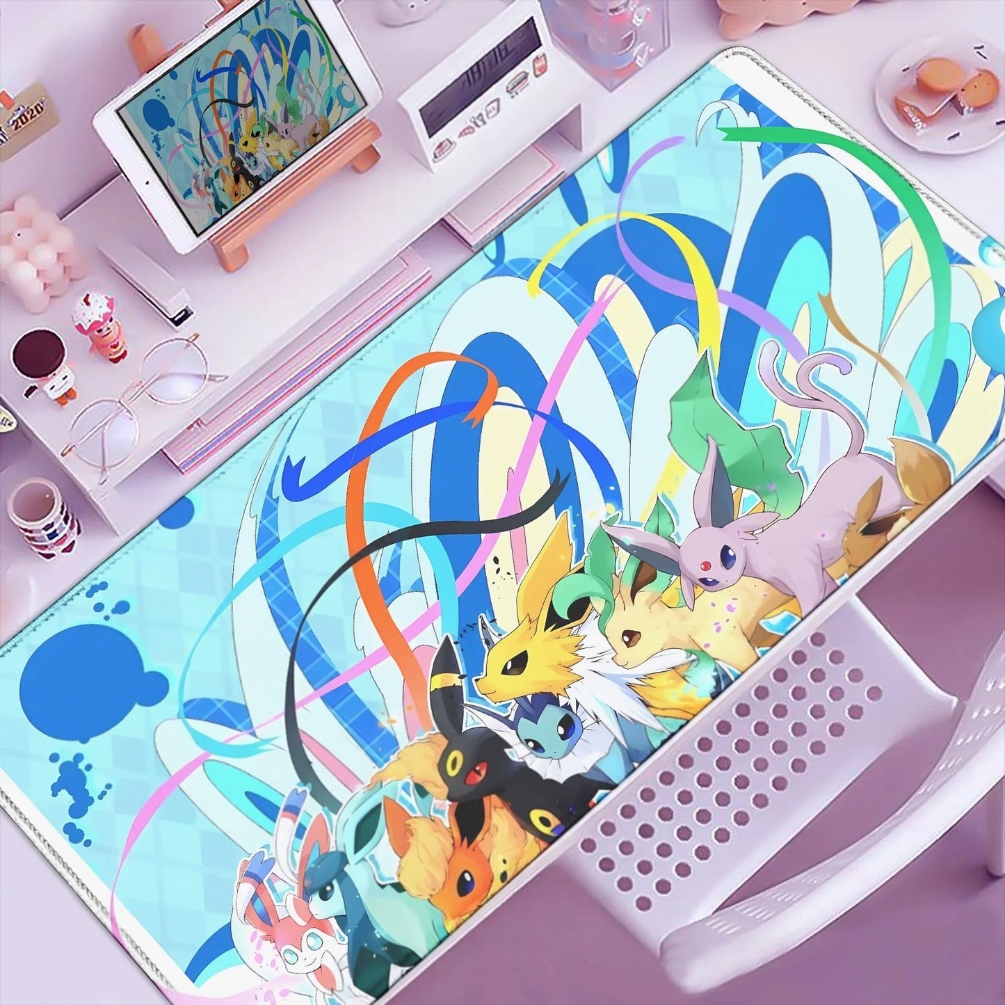 Tapis de souris Pokémon Évoli et ses Évolutions