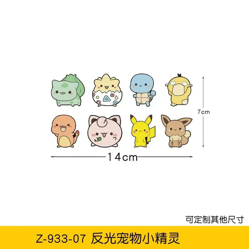 Autocollant Voiture Pokémon - Petits Pokémon (Planche)