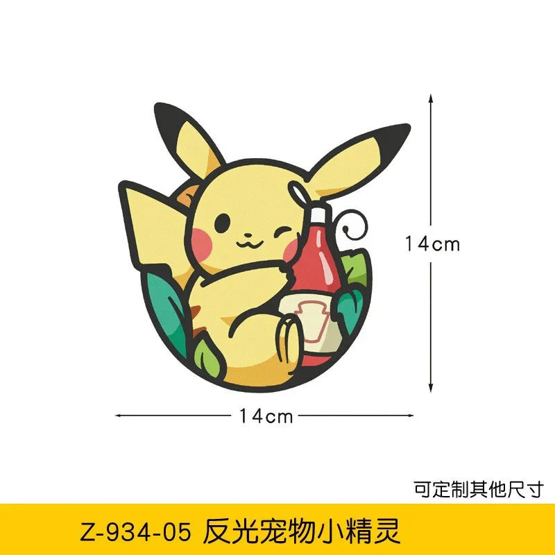 Autocollant Voiture Pokémon - Pikachu (Médaillon)