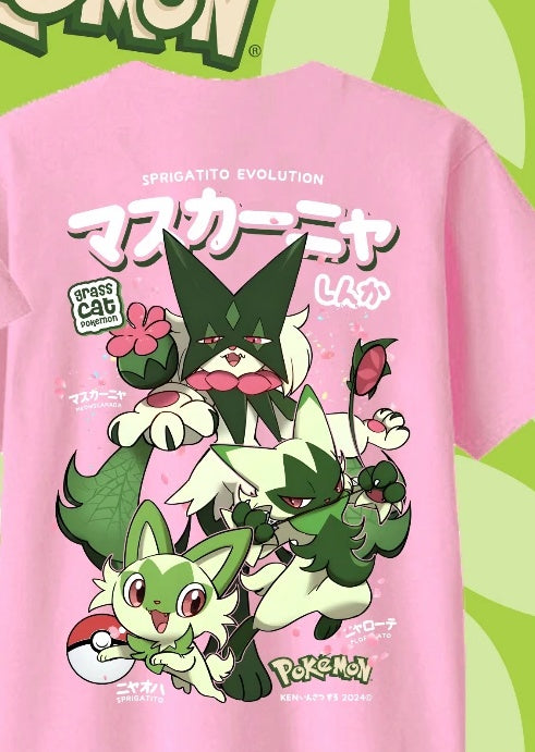 T-Shirt Pokémon Évolution de Poussacha