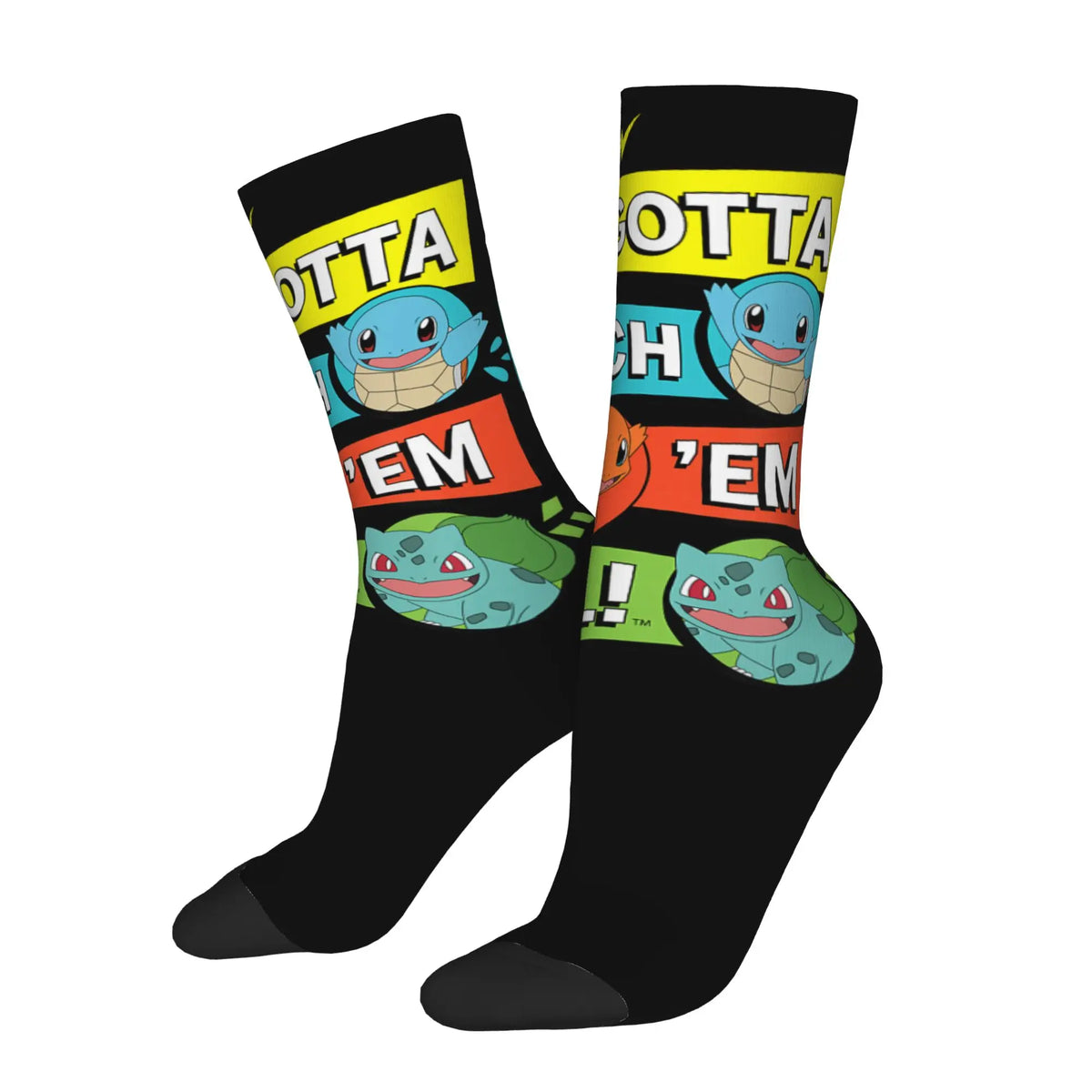 Chaussettes Pokémon - Carapuce et Bulbizarre